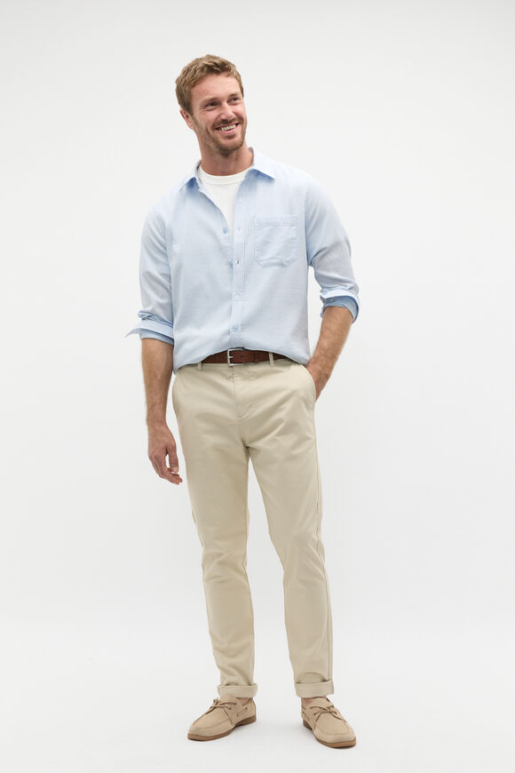 Texture Stripe Shirt  Skyway  hi-res