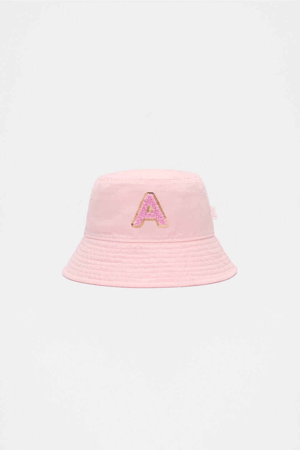 Pink Initial Bucket Hat  A