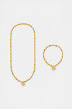 Initial Necklace And Bracelet Set  G  hi-res