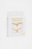 Initial Necklace And Bracelet Set  G  hi-res