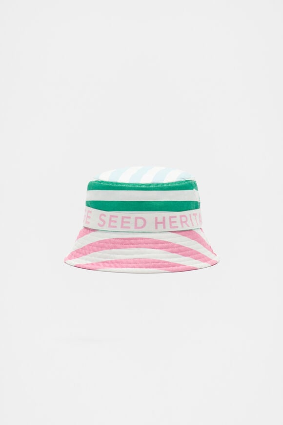 Mini Stripe Colourblock Sun Hat  Multi  hi-res