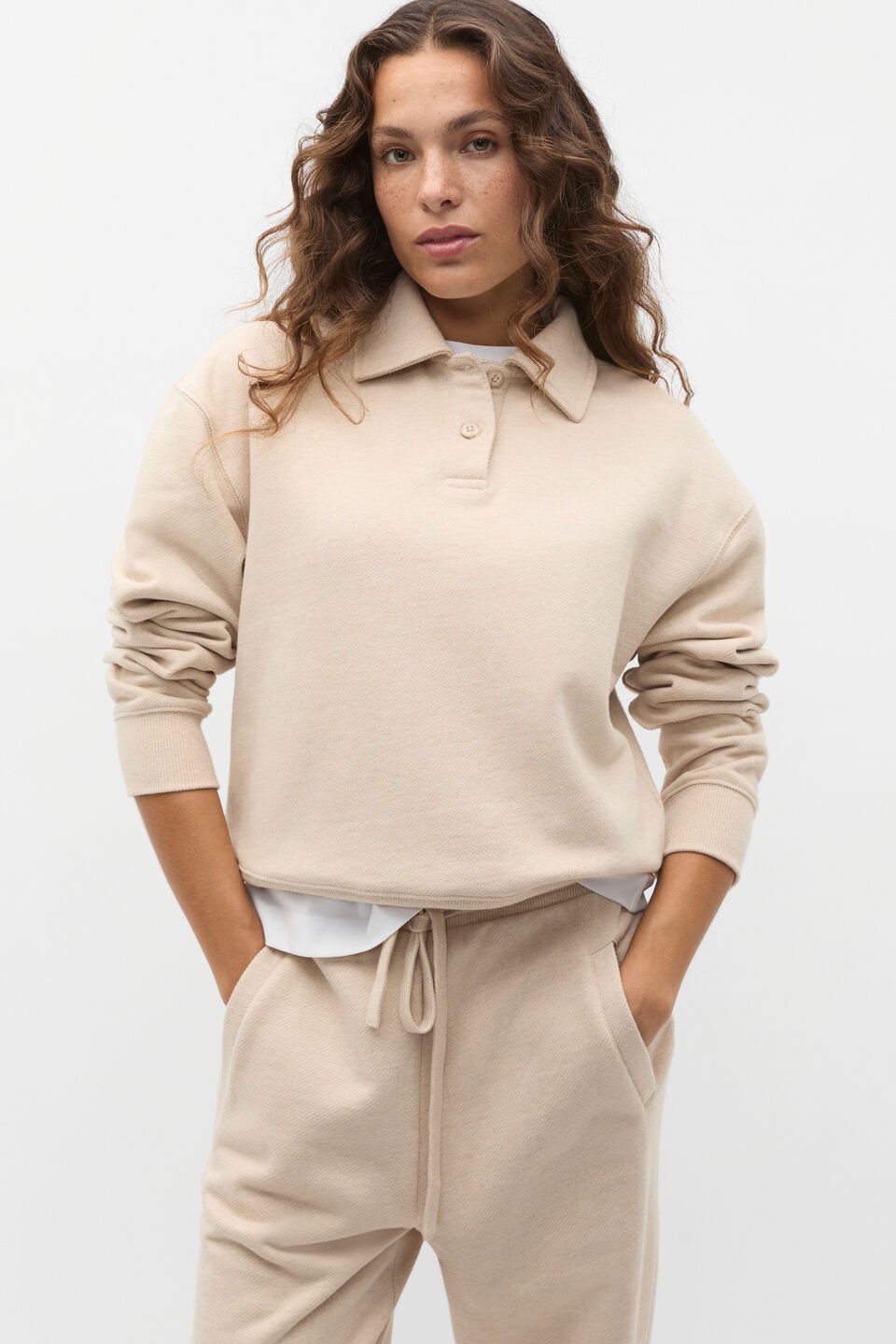 Terry Polo  Latte Marle