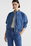 Denim Bomber Jacket  Nautical Blue Wash  hi-res