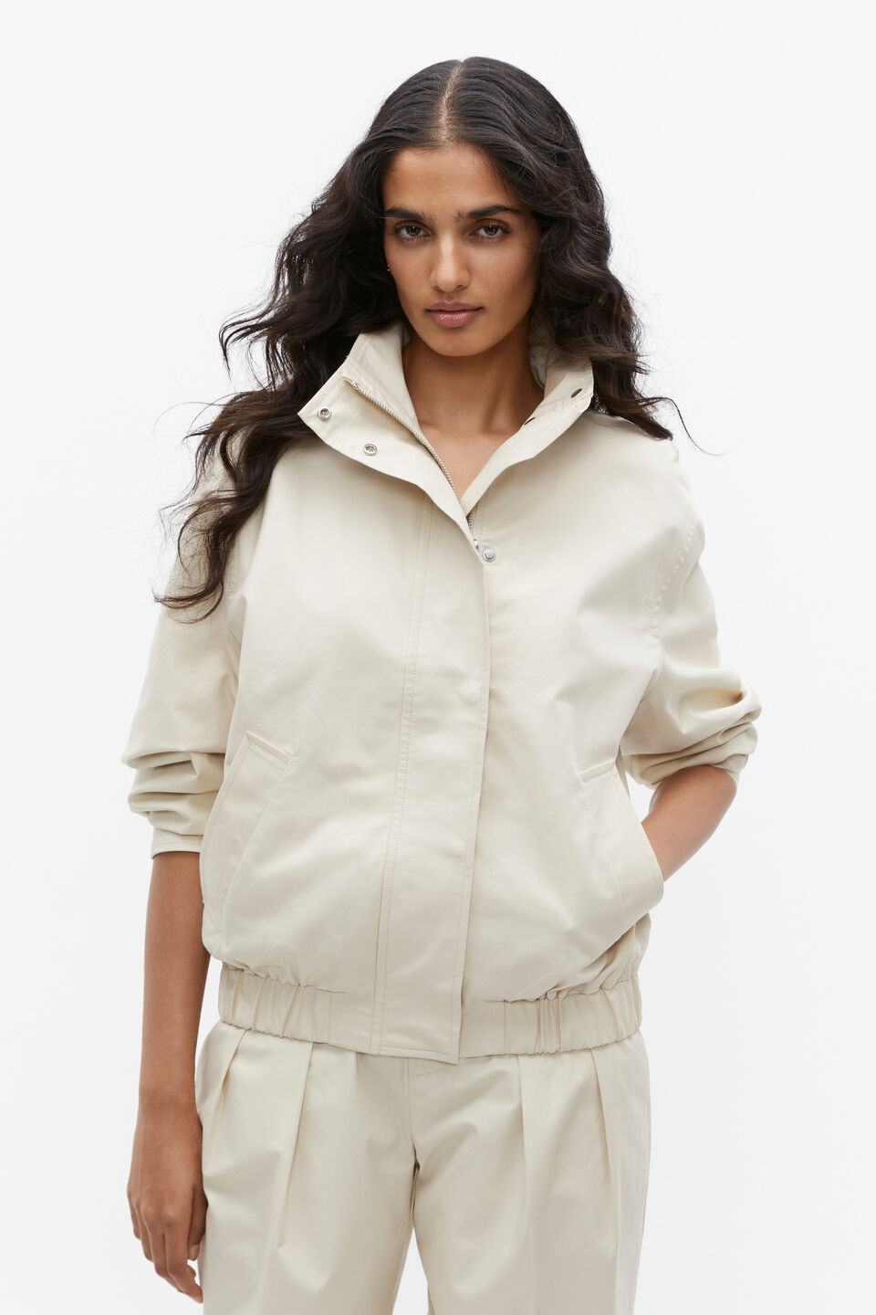 Cotton Casual Jacket  Vanilla Cream