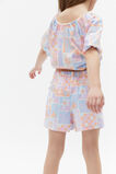 Abstract Print Skort  Milk  hi-res