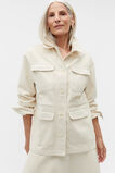 Denim Drawstring Jacket  Vanilla Cream  hi-res