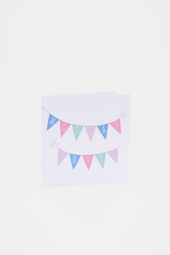 Bunting Bday Card  Multi  hi-res