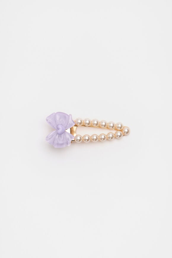 Bow Pearl Duck Clip  Multi  hi-res