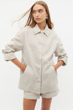 Denim Shacket  Oat  hi-res