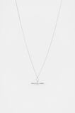 925 Fine Necklace T Bar  Silver  hi-res