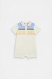 Crochet Polo Romper  Canvas  hi-res