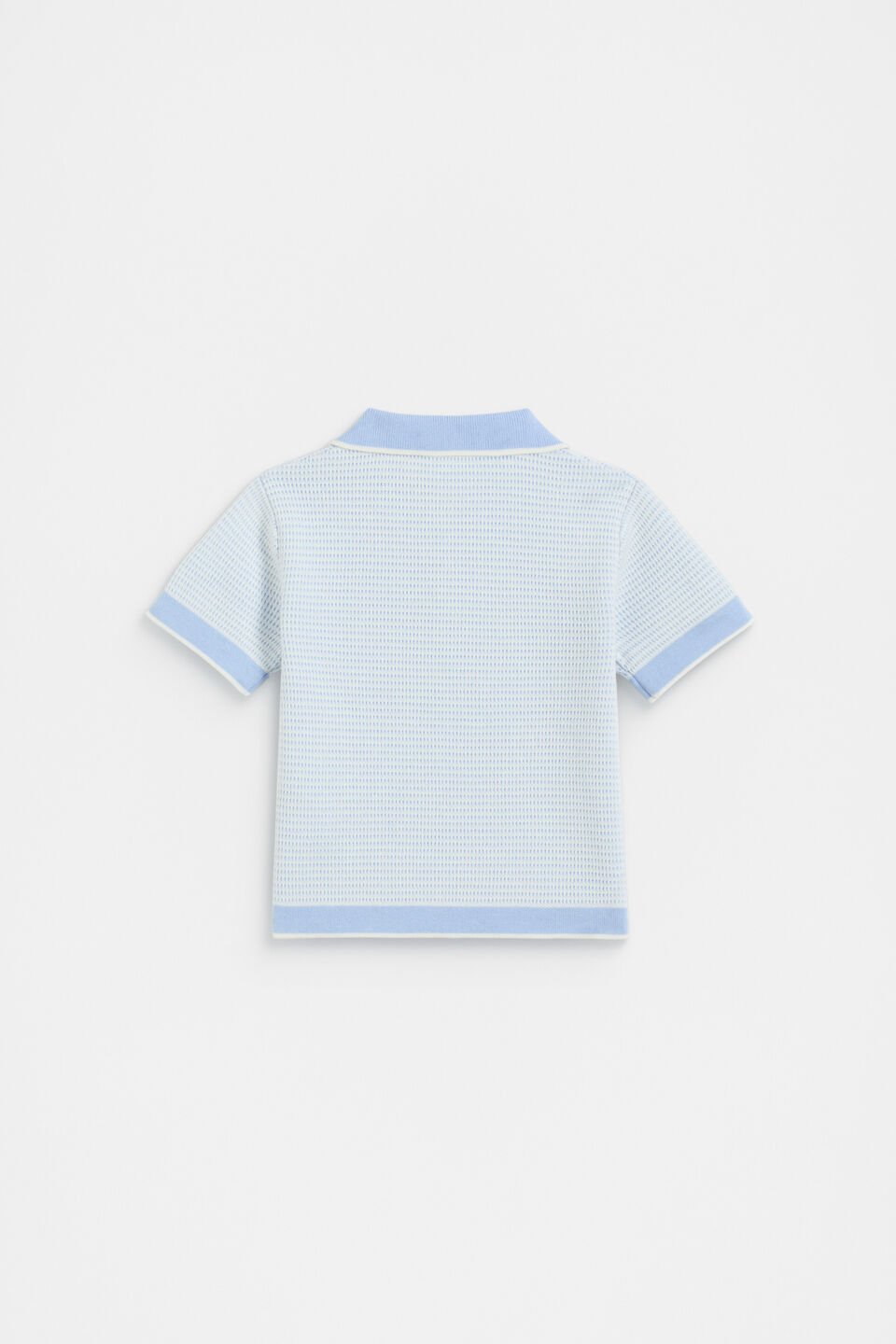 Knit Polo  Luna Blue