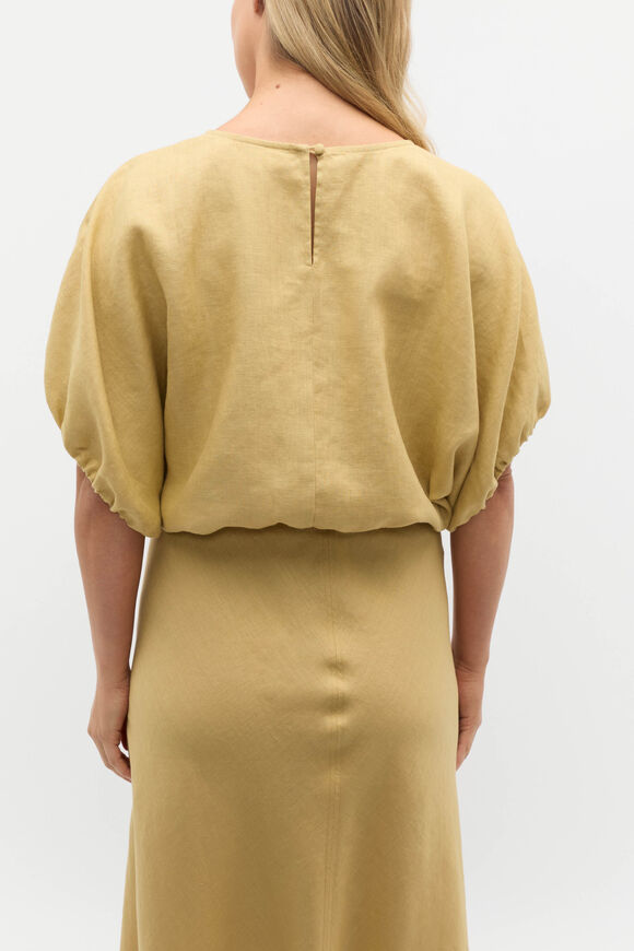 Linen Bubble Top  Honey  hi-res