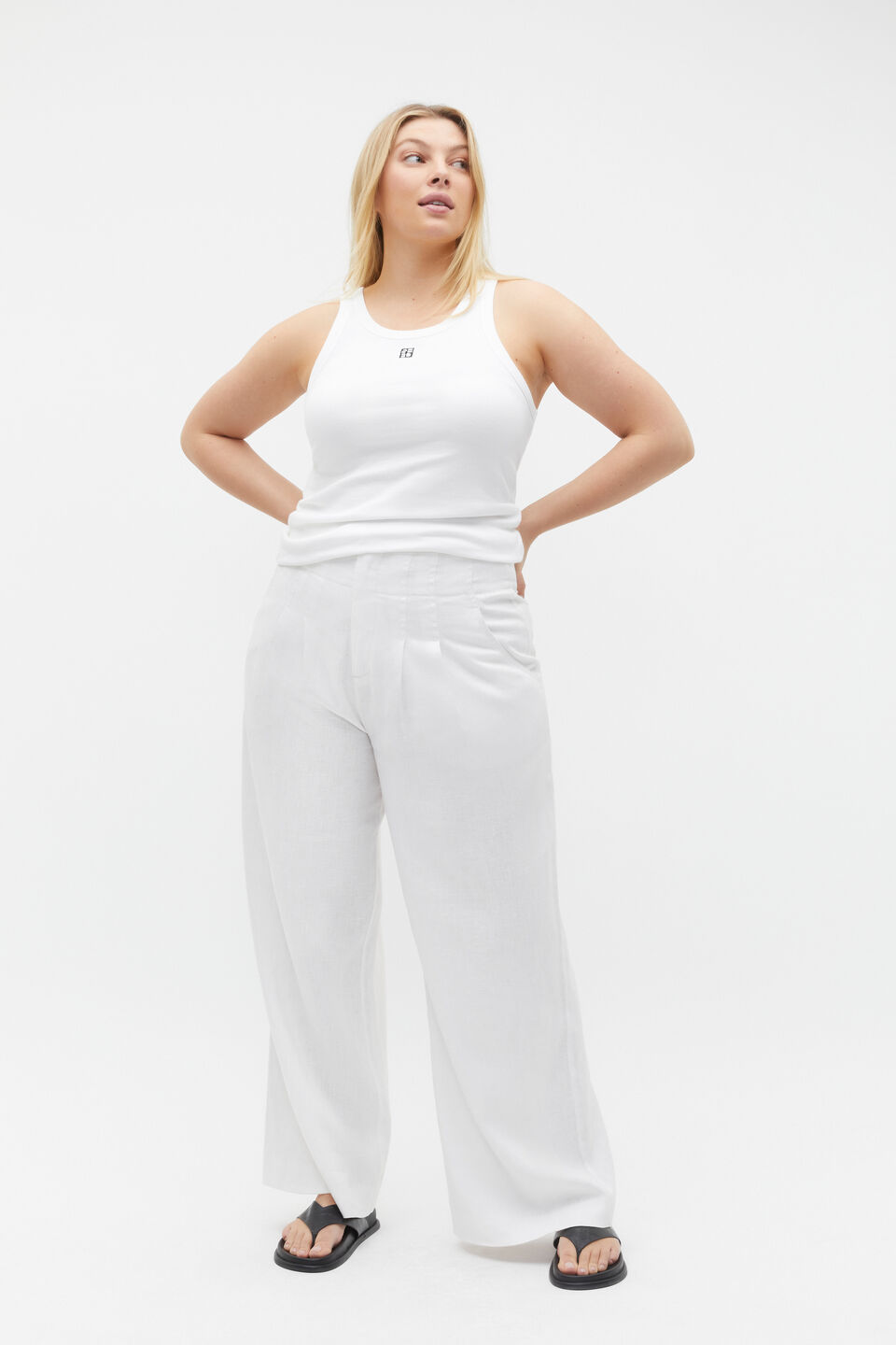 Heritage Rib Tank  Whisper White