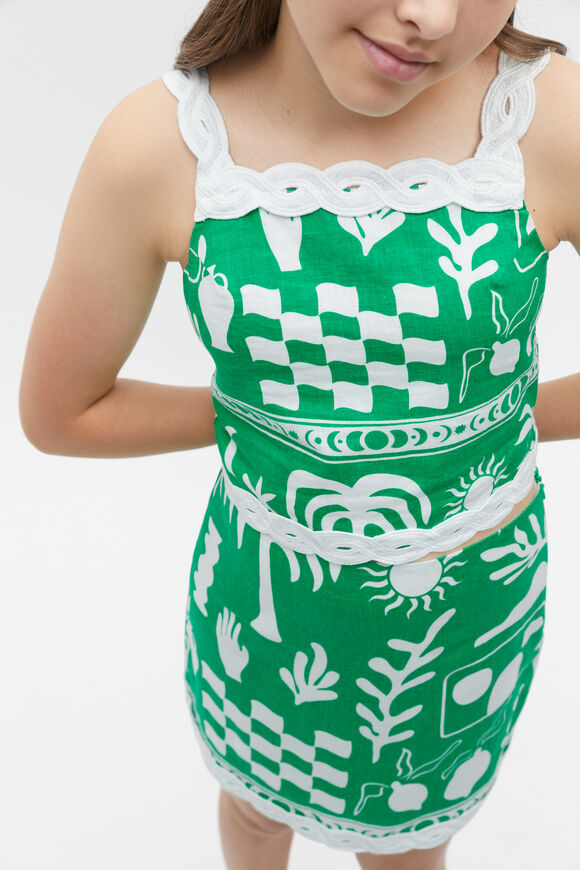 Palm Cami  Jade Green  hi-res