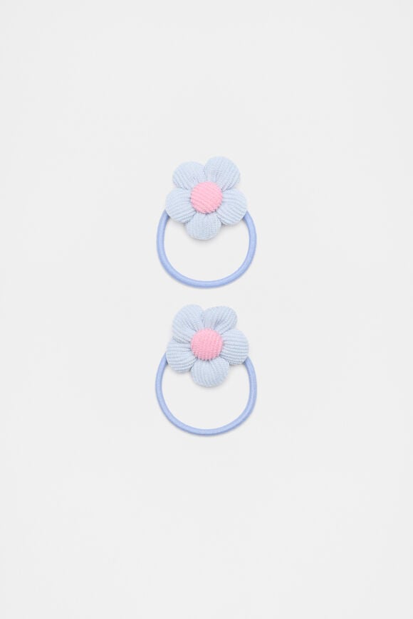 Cord Flower Elastics Pack  Soft Blue  hi-res