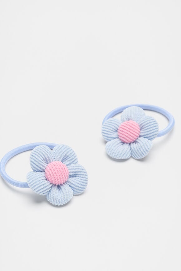 Cord Flower Elastics Pack  Soft Blue  hi-res