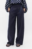 Core Linen Waisted Pant  Midnight  hi-res
