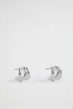 Multi Hoop Stud  Silver  hi-res