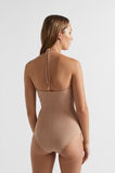 Textured Halter Swimsuit  Barley  hi-res