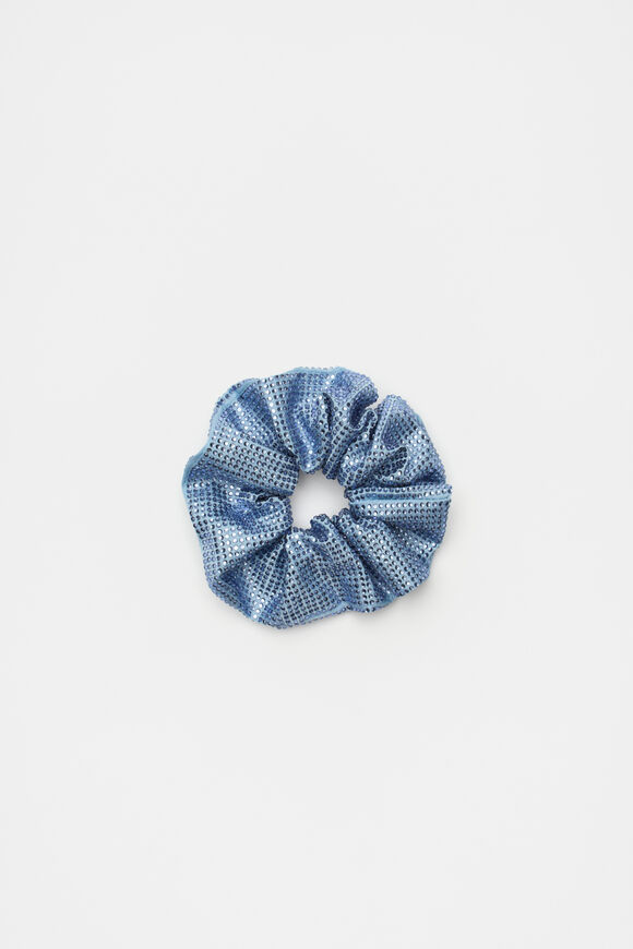 Jewel Scrunchie  Powder Blue  hi-res