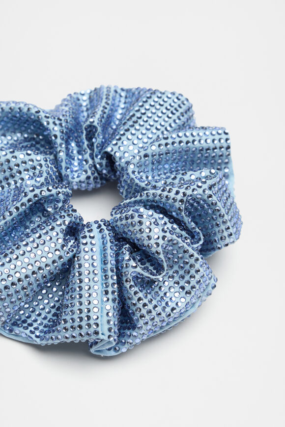 Jewel Scrunchie  Powder Blue  hi-res