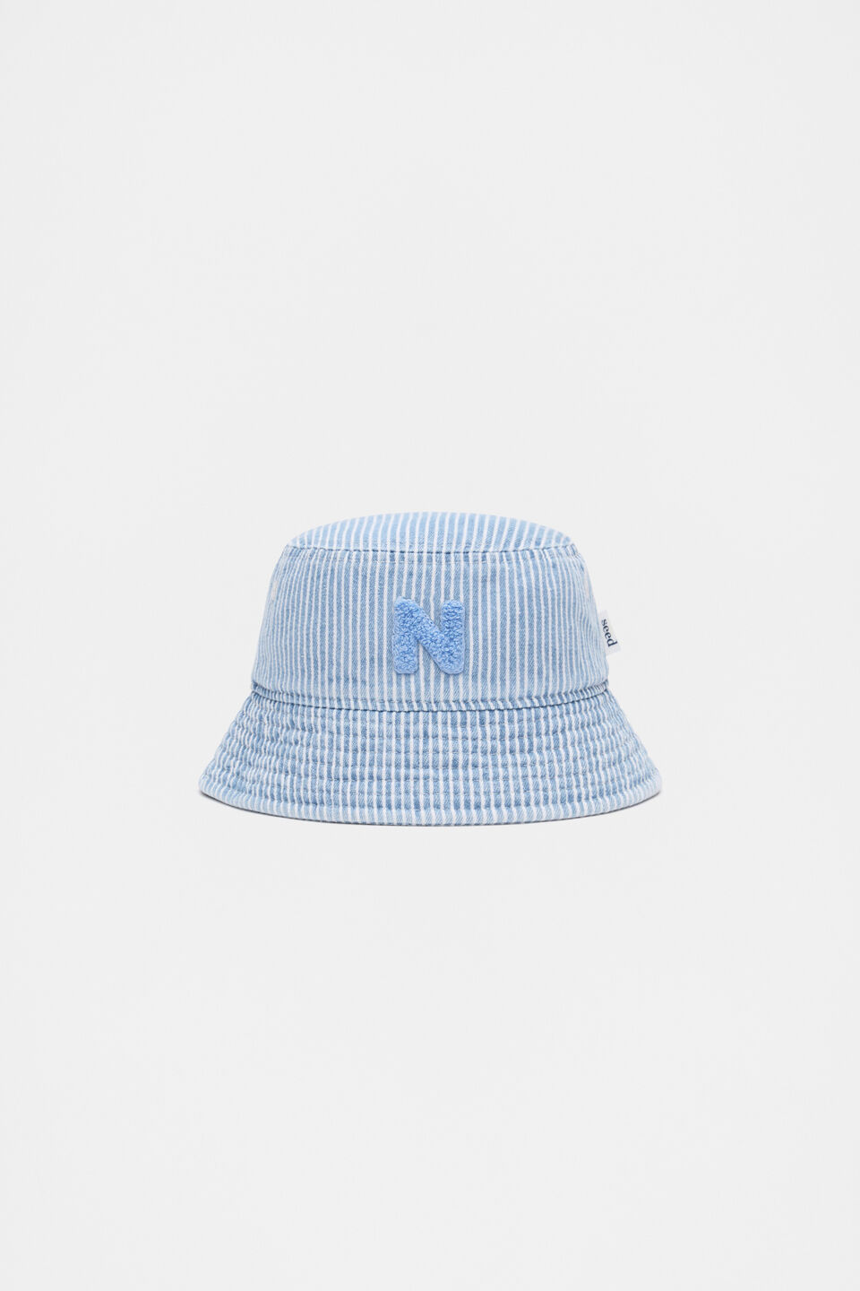 Blue Mini Initial Bucket Hat  N