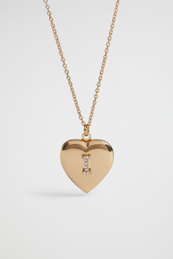 Diamante Initial Locket  I  hi-res