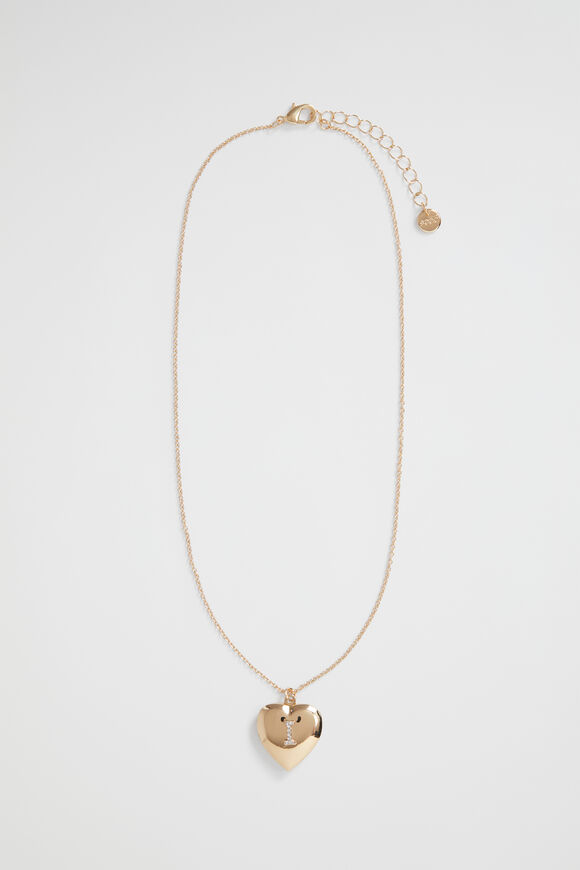 Diamante Initial Locket  I  hi-res