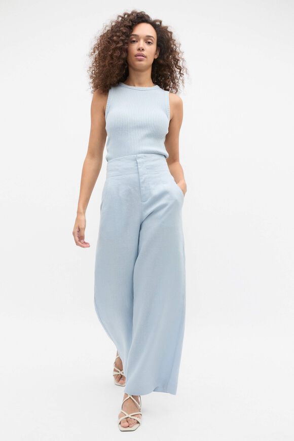 Textured Rib Tank  Bluebell  hi-res