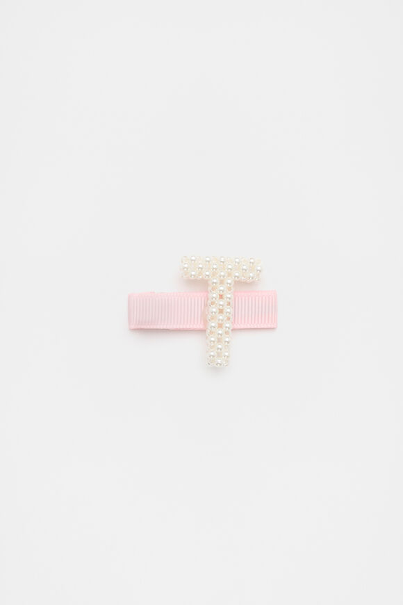 Initial Pearl Duck Clip  T  hi-res