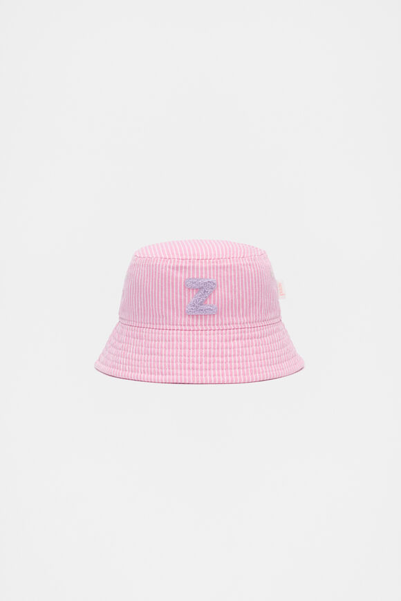 Pink Mini Initial Bucket Hat  Z  hi-res