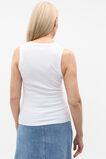 Core Australian Cotton Rib Tank  Whisper White  hi-res