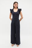 Ruffle Sleeve Rib Tank  Twilight Blue  hi-res