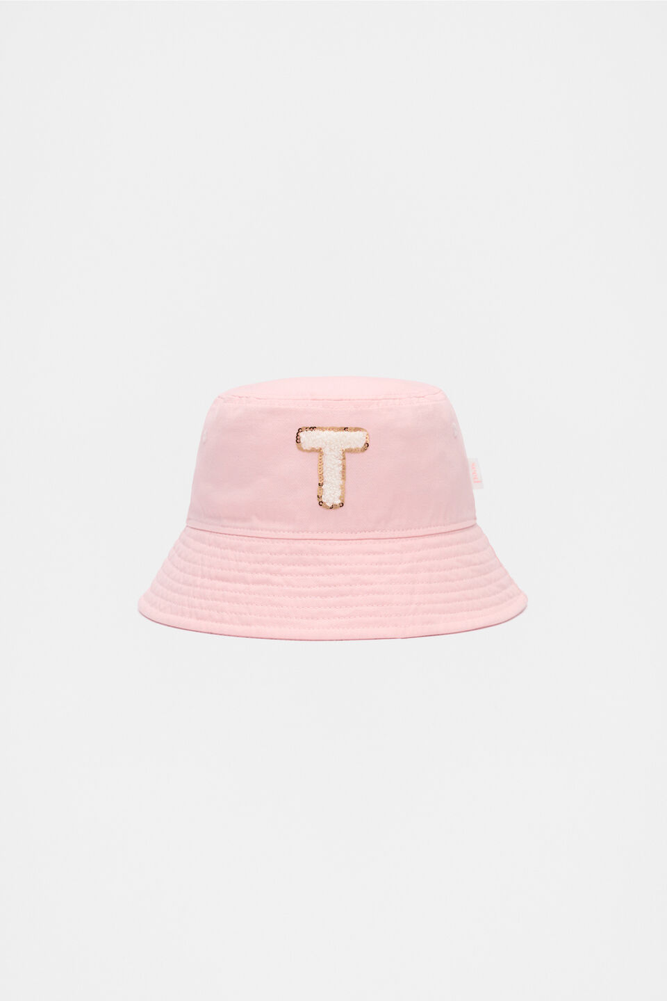 Pink Initial Bucket Hat  T