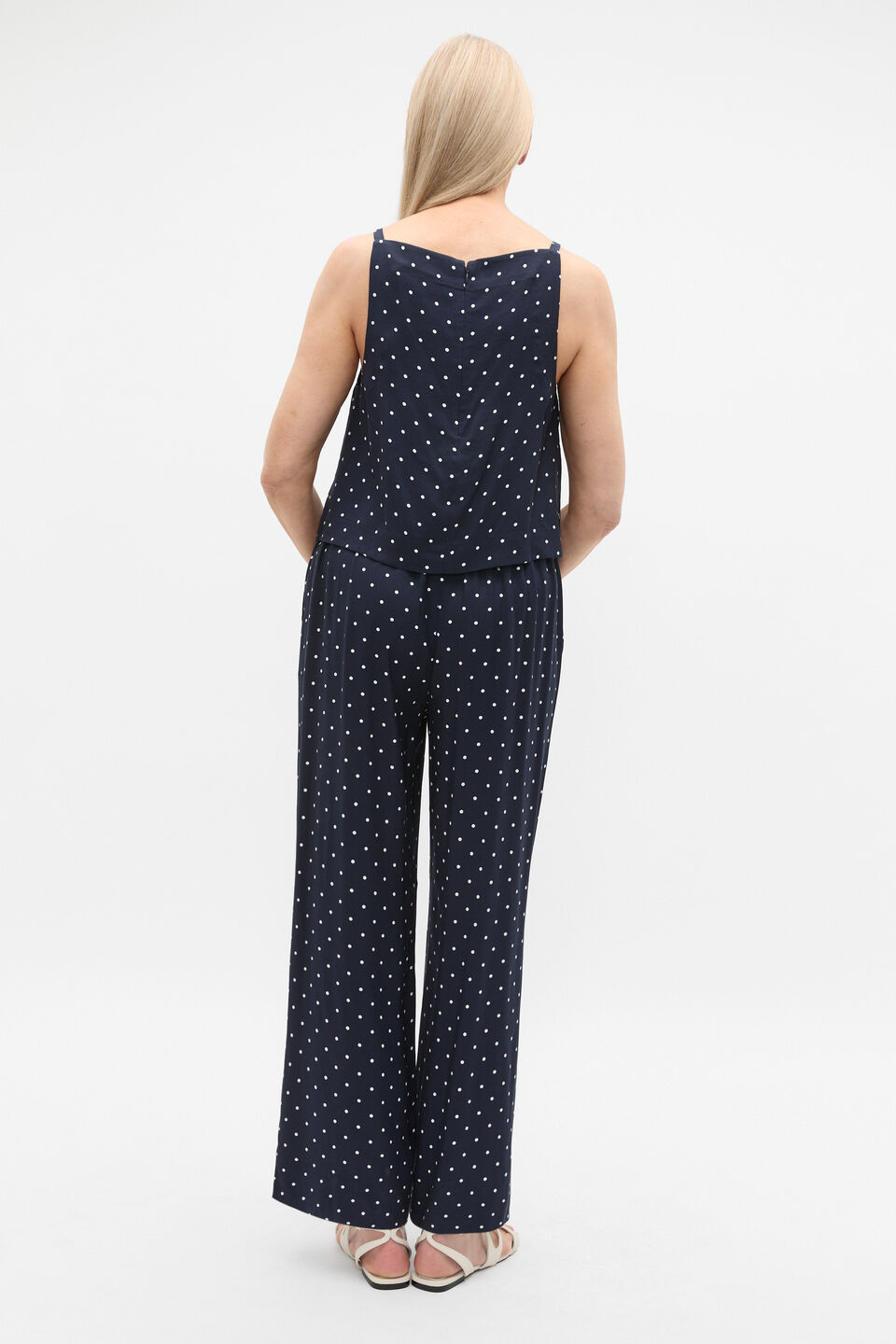 Spot Print Shell Top  Twilight Spot