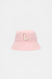 Pink Initial Bucket Hat  L  hi-res