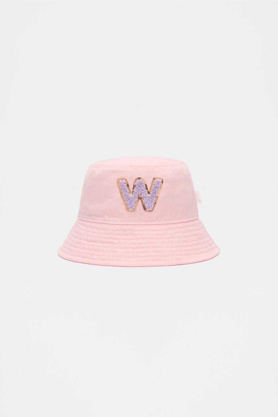 Pink Initial Bucket Hat  W