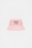 Pink Initial Bucket Hat  W  hi-res