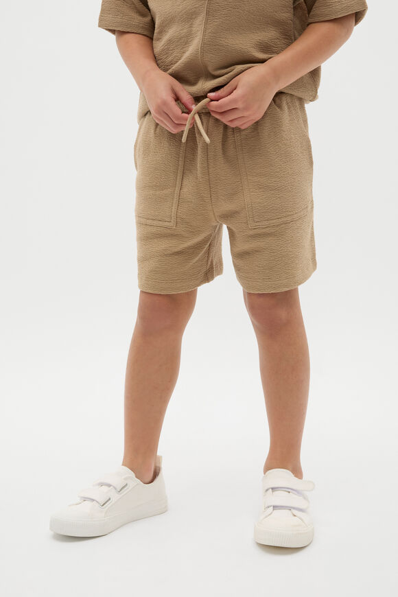 Textured Track Short  Biscotti  hi-res