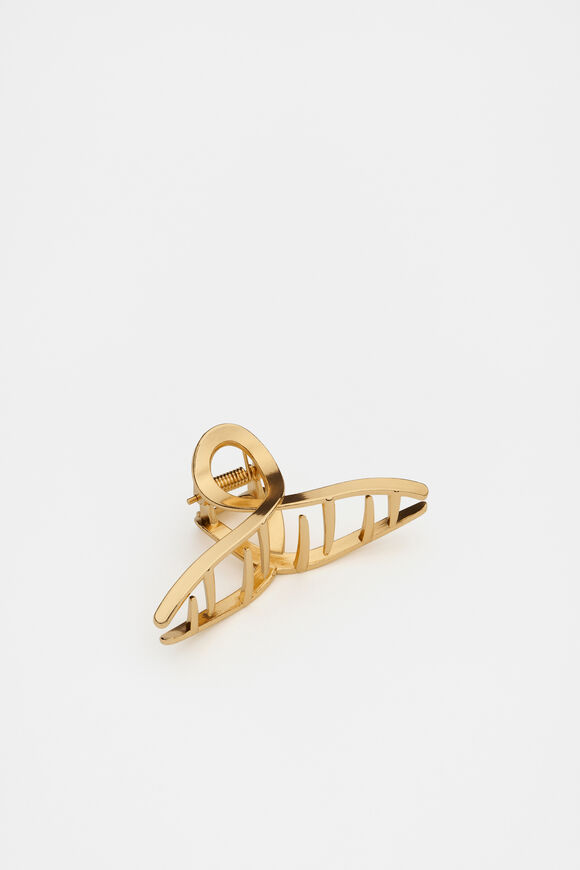 Small Loop Hair Claw  Gold  hi-res