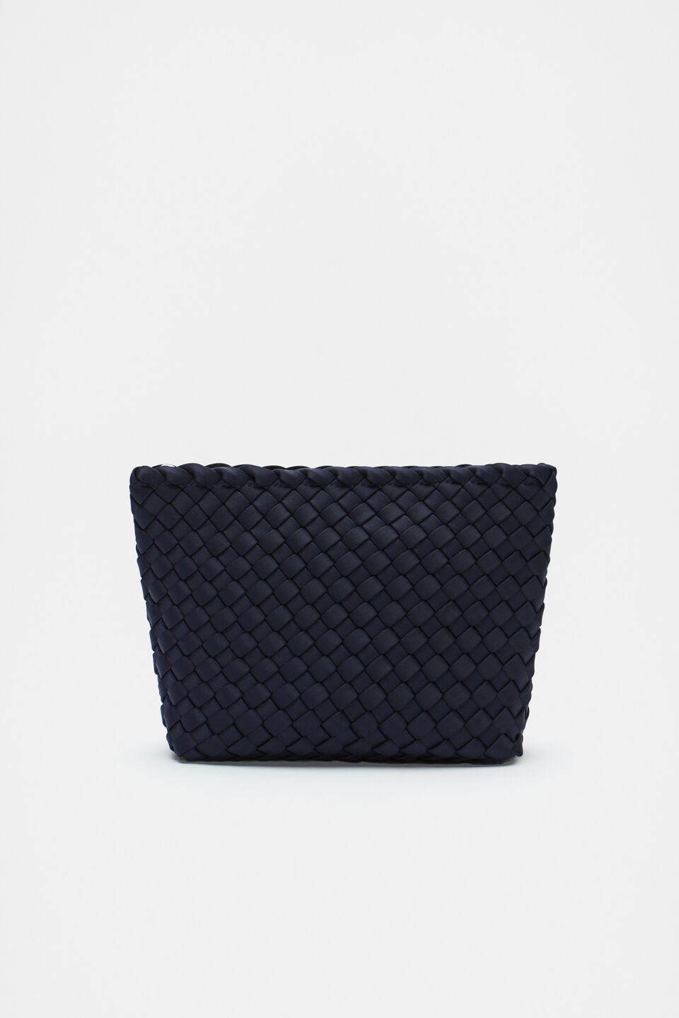 Woven Textured Pouch  Twilight Blue