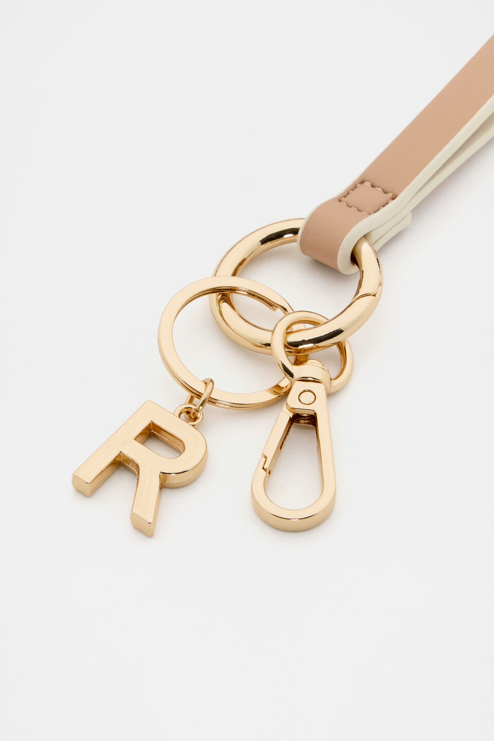 Soft Beige Wrist Letter Strap  R