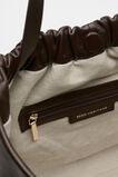 Leather Rouched Tote  Dark Espresso  hi-res