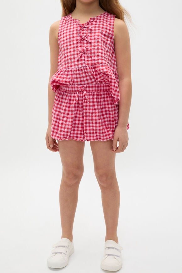 Gingham Bubble Short  Multi  hi-res