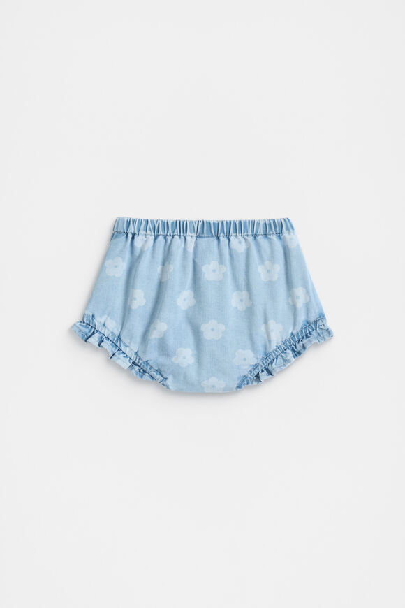 Floral Denim Bloomer  Light Wash  hi-res