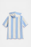 Mini Swim Zip Poncho  Luna Blue Stripe  hi-res