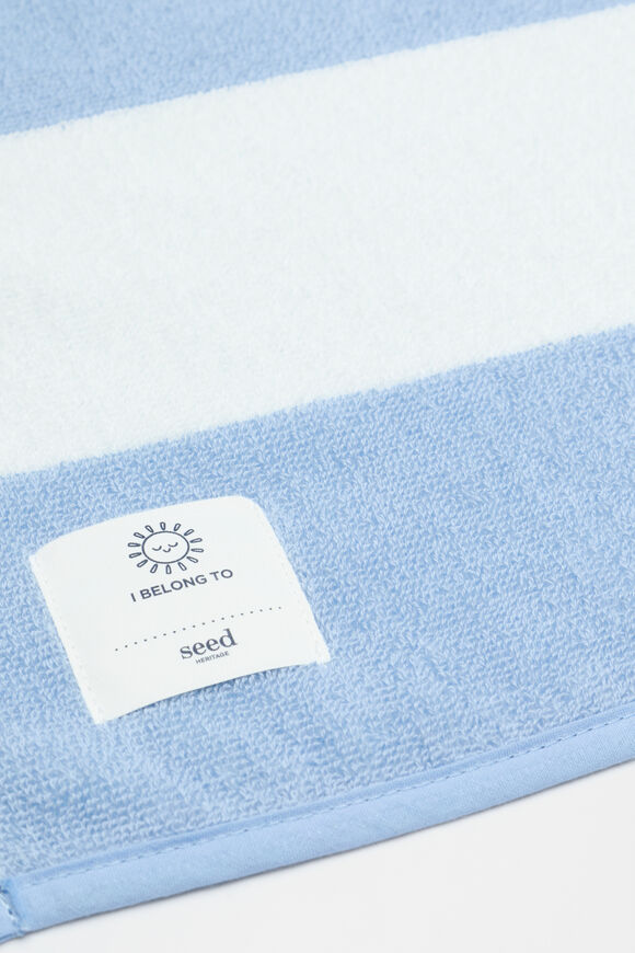 Beach Towel  Luna Blue Stripe  hi-res