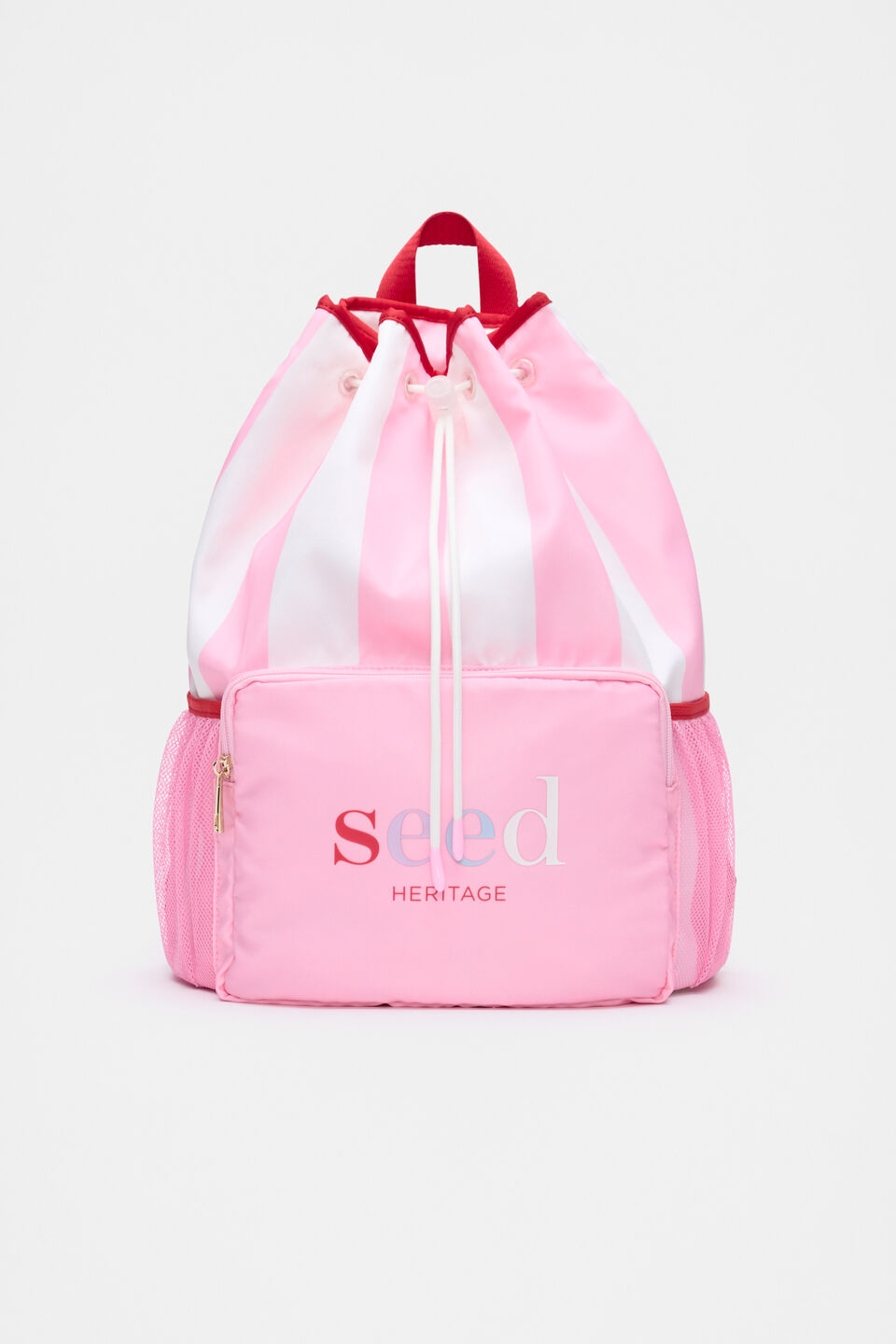 Swim Backpack  Candy Pink Stripe
