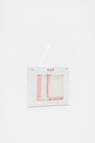 Stripe Colourblock Sock 2 Pack  Pop Pink  hi-res